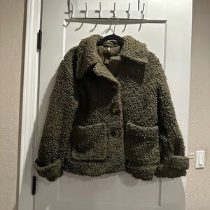 Free People So Soft Cozy Oversized Teddy Bear Coat Jacket